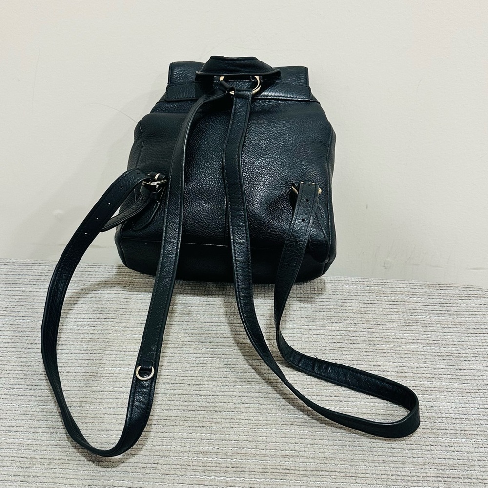 COACH Mini Billie Backpack Pebble Leather Black Ladies Genuine‎ Leather Bag - Picture 6 of 13